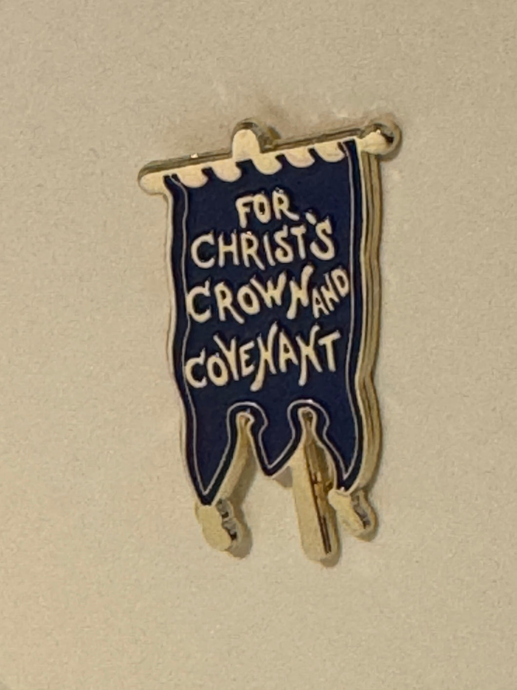 Blue Banner Large Pin – NEW