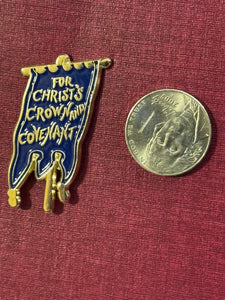 Blue Banner Large Pin – NEW