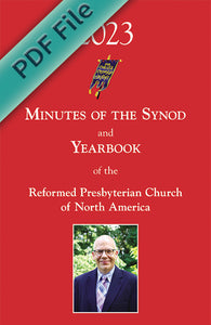 Minutes of Synod and Yearbook 2023, Digital Version (Free only with purchase of physical copy)