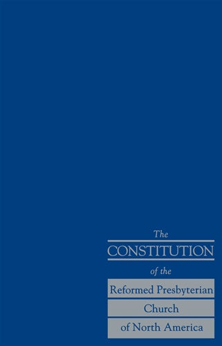Constitution of the RPCNA: Perfectbound paperback version