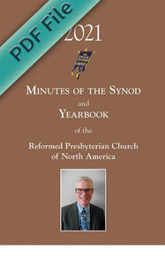 Minutes of Synod and Yearbook 2021, Digital Version (Free only with purchase of physical copy)